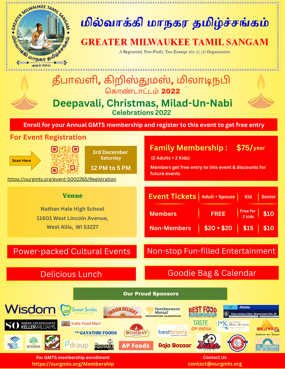 GMTS 2022 Deepavali / Christmas / Milad-un-nabi