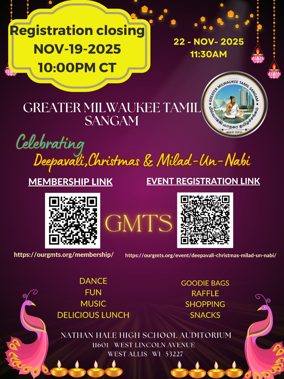 2025 - Deepavali / Christmas / Milad-un-Nabi